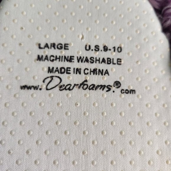 Dearfoams Slippers - Large - Never Worn - Machine Washable - Picture 3 of 3